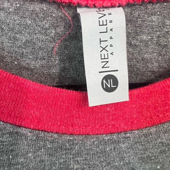 Next Level Apparel Sea Dog Red and Gray Shirt Size Small - Picture 5 of 8